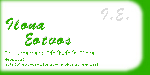 ilona eotvos business card